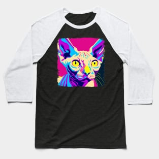 Sphynx Pop Art - Cat Lover Gift Baseball T-Shirt